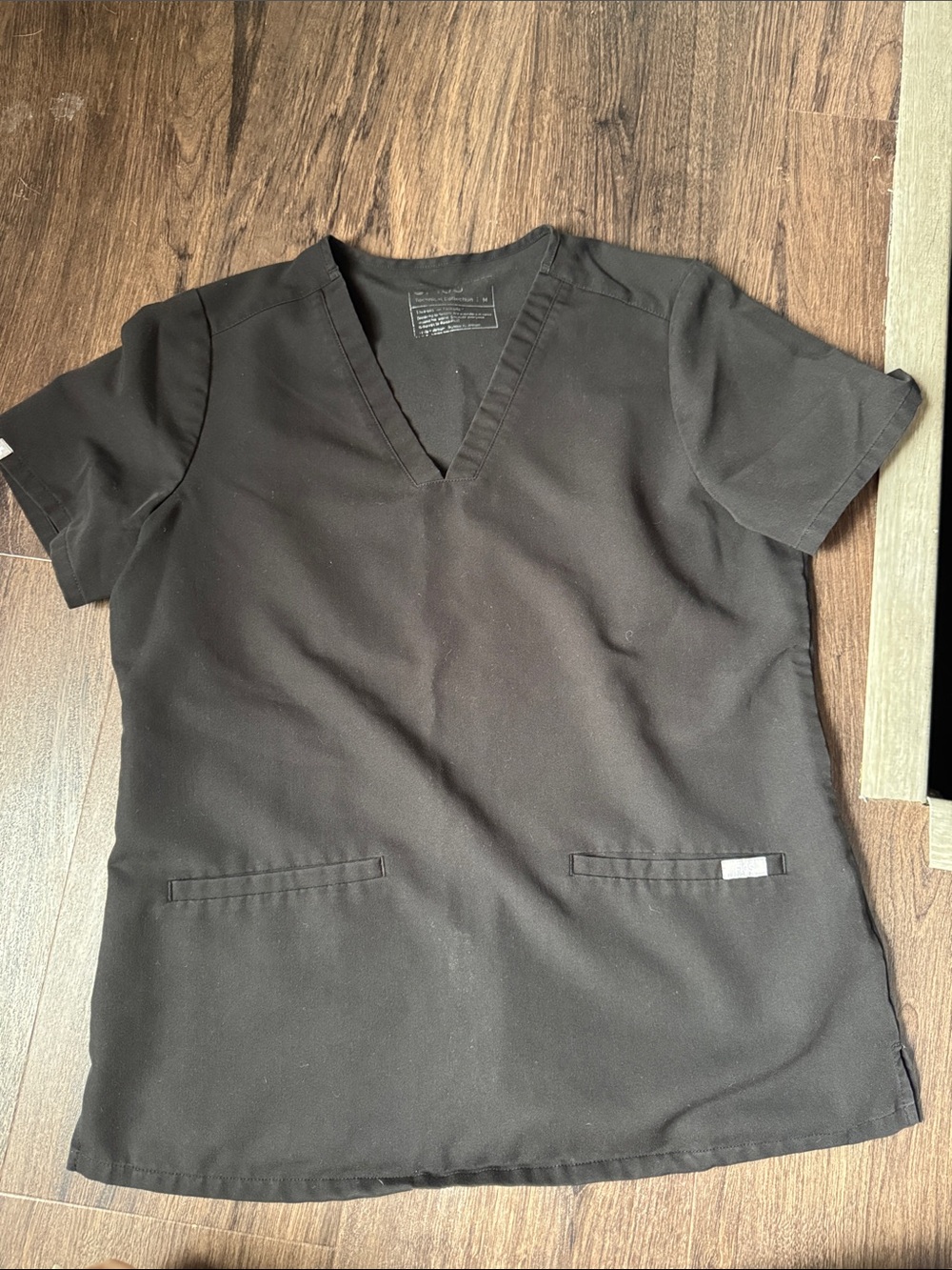 Black Womens Fig’s scrub top